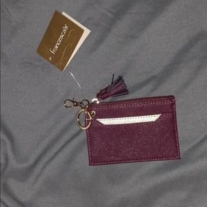NWT Francesca’s key chain wallet